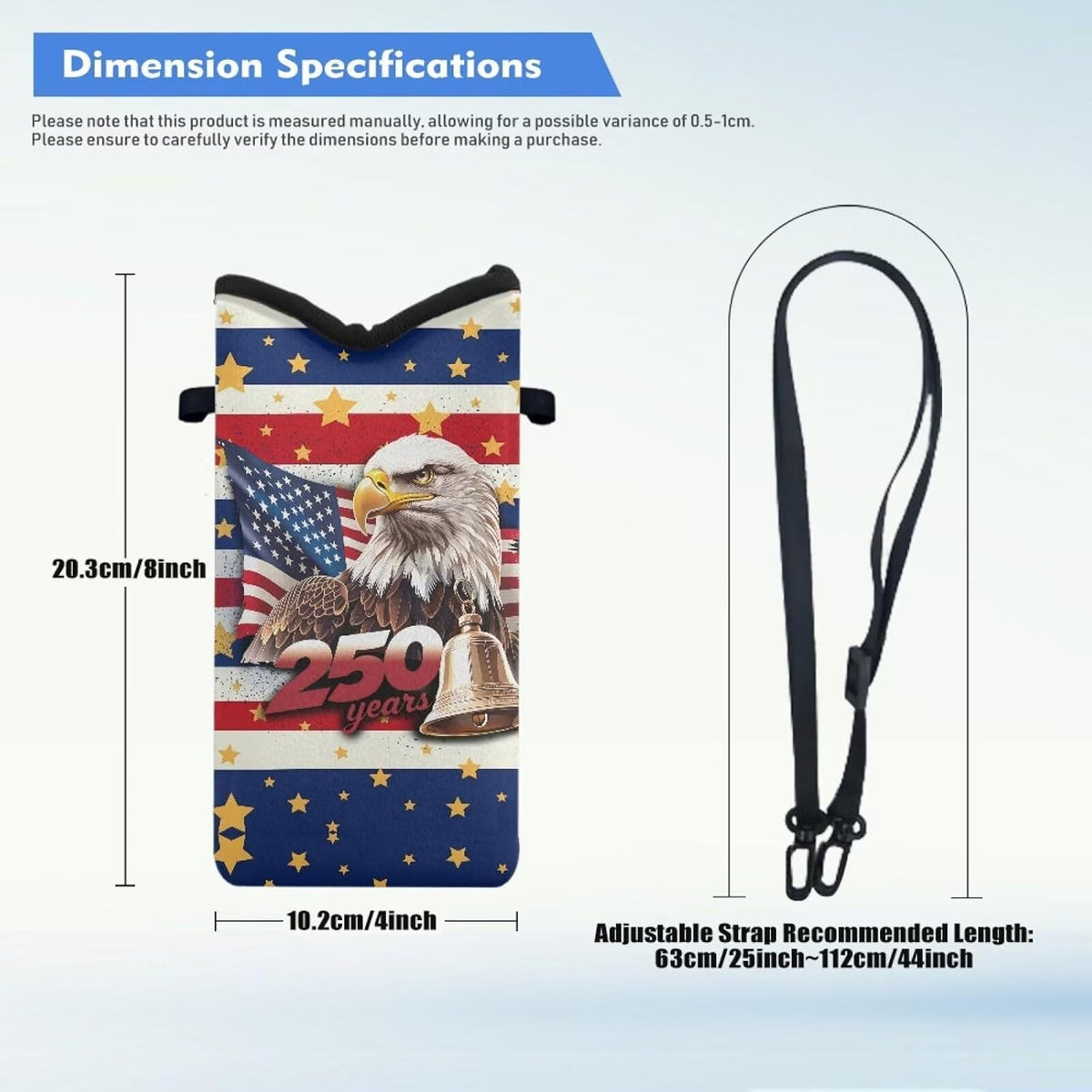 Adjustable Crossbody Phone Bag with Hook & Loop Strap Hand Free Cell Phone Bag for Women Men Running Travel Essentials