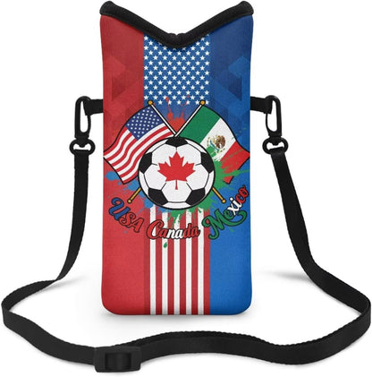 Adjustable Crossbody Phone Bag with Hook & Loop Strap Hand Free Cell Phone Bag for Women Men Running Travel Essentials