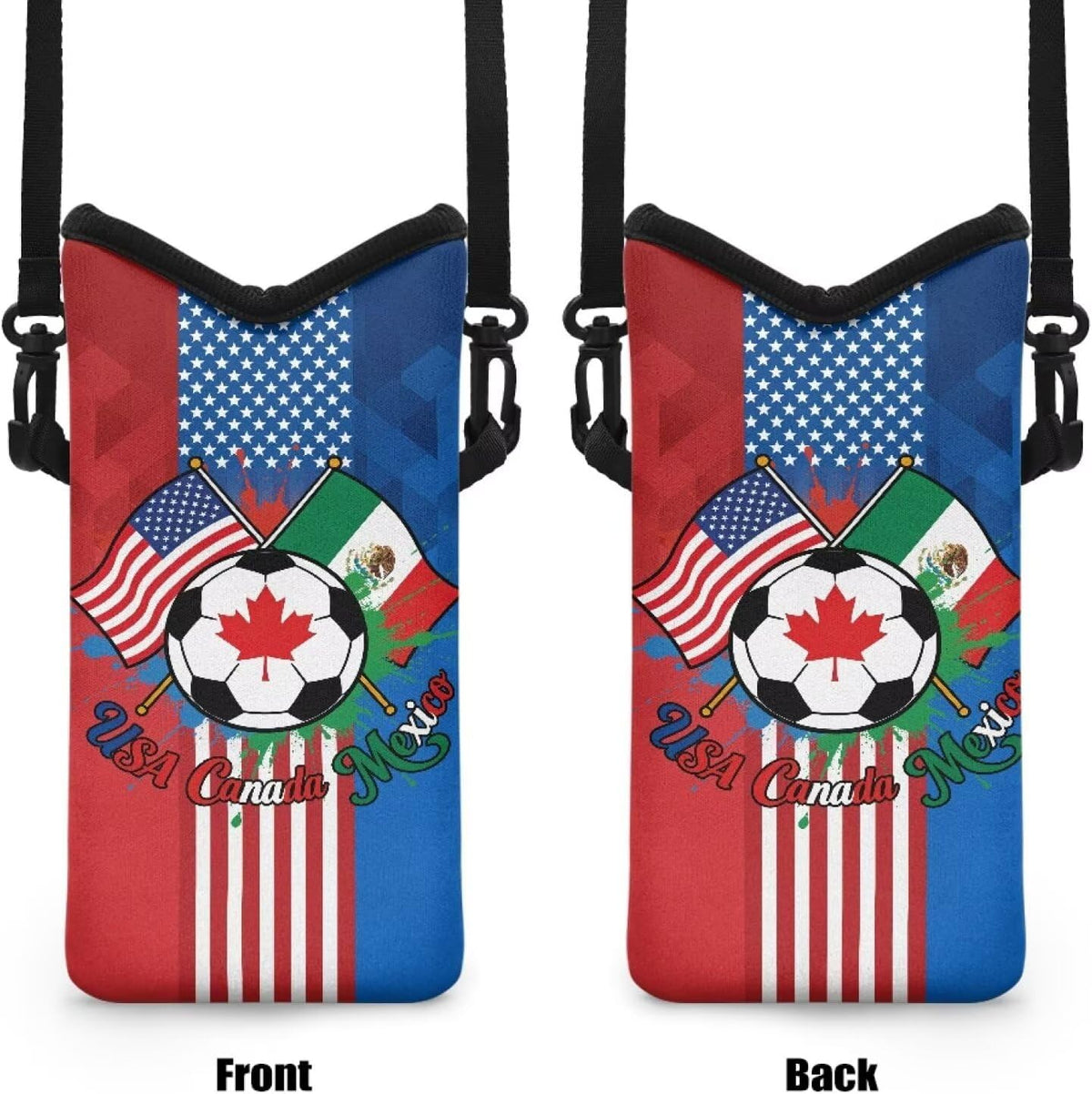 Adjustable Crossbody Phone Bag with Hook & Loop Strap Hand Free Cell Phone Bag for Women Men Running Travel Essentials