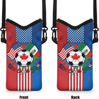 Adjustable Crossbody Phone Bag with Hook & Loop Strap Hand Free Cell Phone Bag for Women Men Running Travel Essentials