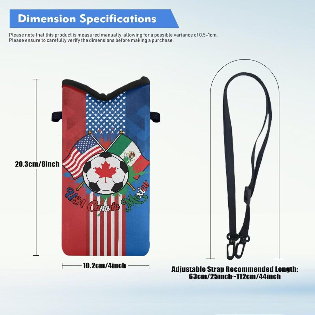 Adjustable Crossbody Phone Bag with Hook & Loop Strap Hand Free Cell Phone Bag for Women Men Running Travel Essentials