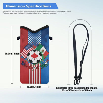 Adjustable Crossbody Phone Bag with Hook & Loop Strap Hand Free Cell Phone Bag for Women Men Running Travel Essentials