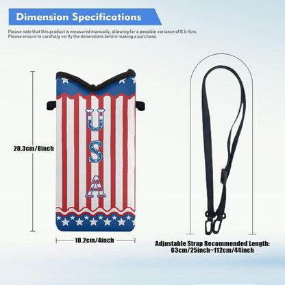 Adjustable Crossbody Phone Bag with Hook & Loop Strap Hand Free Cell Phone Bag for Women Men Running Travel Essentials