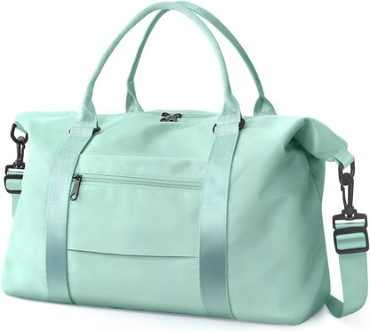 Travel Duffle, Waterproof Weekender Carry On Tote for Women, Travel Essentials Sport Gym for Men, Hospital Bag for Labor and Delivery, Overnight Luggage With Trolley Sleeve