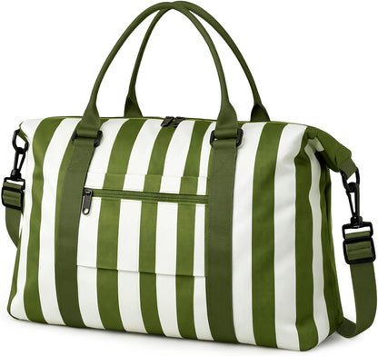 Travel Duffle, Waterproof Weekender Carry On Tote for Women, Travel Essentials Sport Gym for Men, Hospital Bag for Labor and Delivery, Overnight Luggage With Trolley Sleeve
