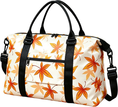 Travel Duffle, Waterproof Weekender Carry On Tote for Women, Travel Essentials Sport Gym for Men, Hospital Bag for Labor and Delivery, Overnight Luggage With Trolley Sleeve