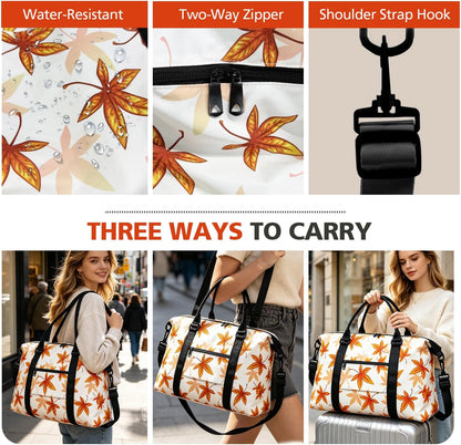 Travel Duffle, Waterproof Weekender Carry On Tote for Women, Travel Essentials Sport Gym for Men, Hospital Bag for Labor and Delivery, Overnight Luggage With Trolley Sleeve