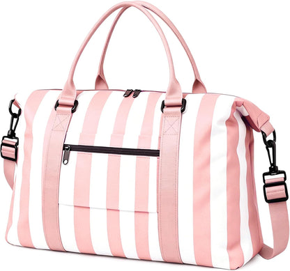 Travel Duffle, Waterproof Weekender Carry On Tote for Women, Travel Essentials Sport Gym for Men, Hospital Bag for Labor and Delivery, Overnight Luggage With Trolley Sleeve