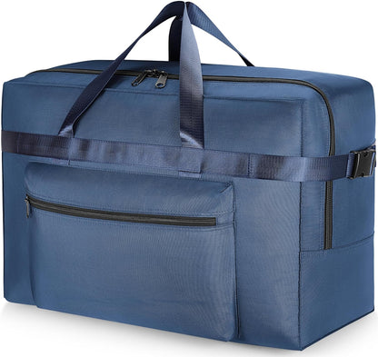 Extra Large 120L Foldable Duffel Bag for Travel, Waterproof Weekend Overnight Bag, Collapsible Storage Bag for Moving, Camping (Black)