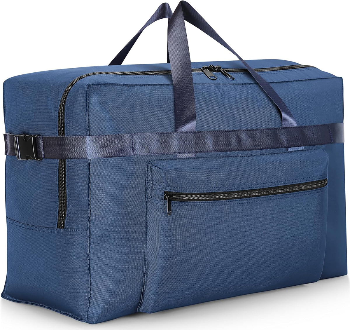 Extra Large 120L Foldable Duffel Bag for Travel, Waterproof Weekend Overnight Bag, Collapsible Storage Bag for Moving, Camping (Black)
