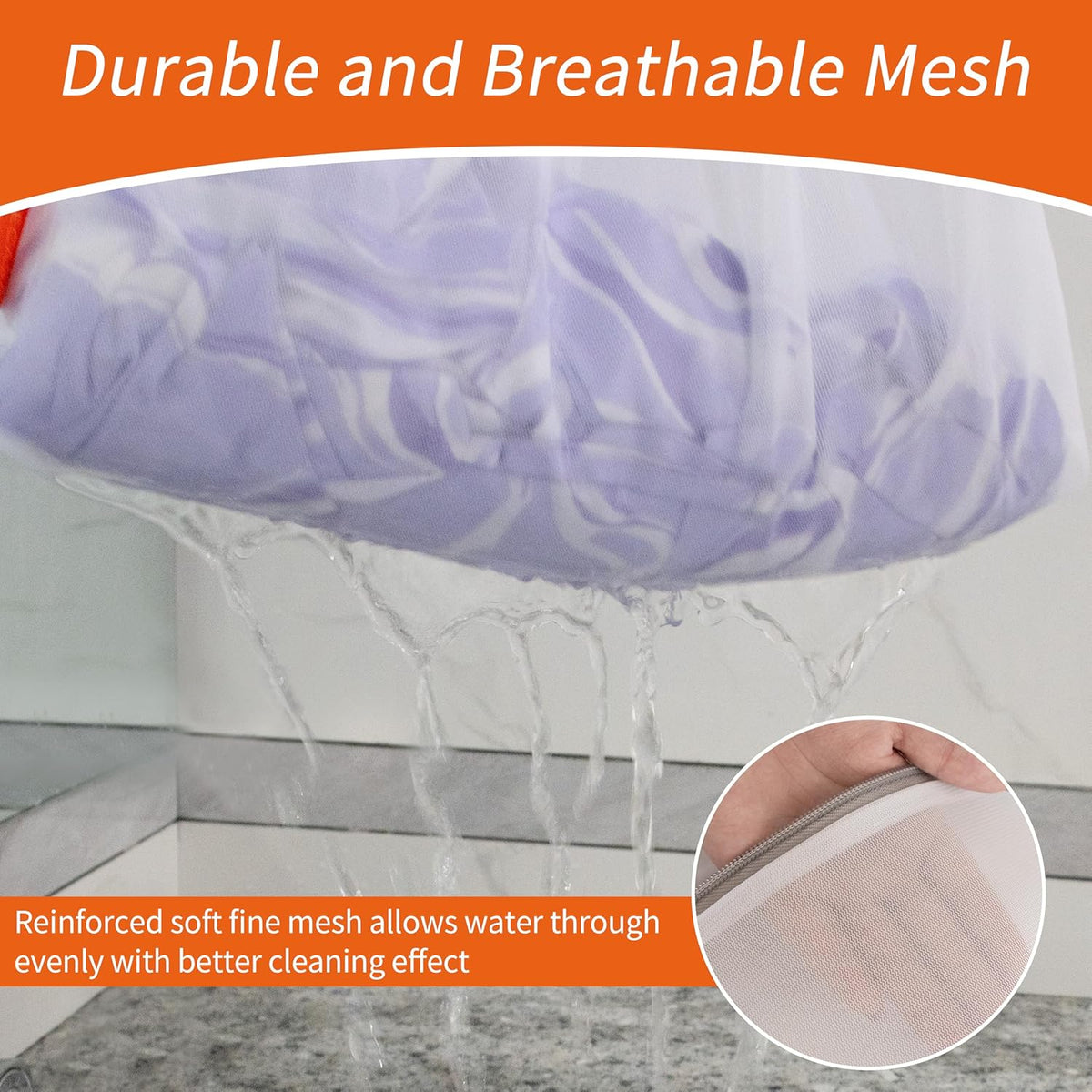 Mesh Laundry Bags 3 Pack (Large, Medium, Small) | Durable Zipper, For Delicates, Lingerie, Bras, Underwear, Protect Garments in Washing Machine