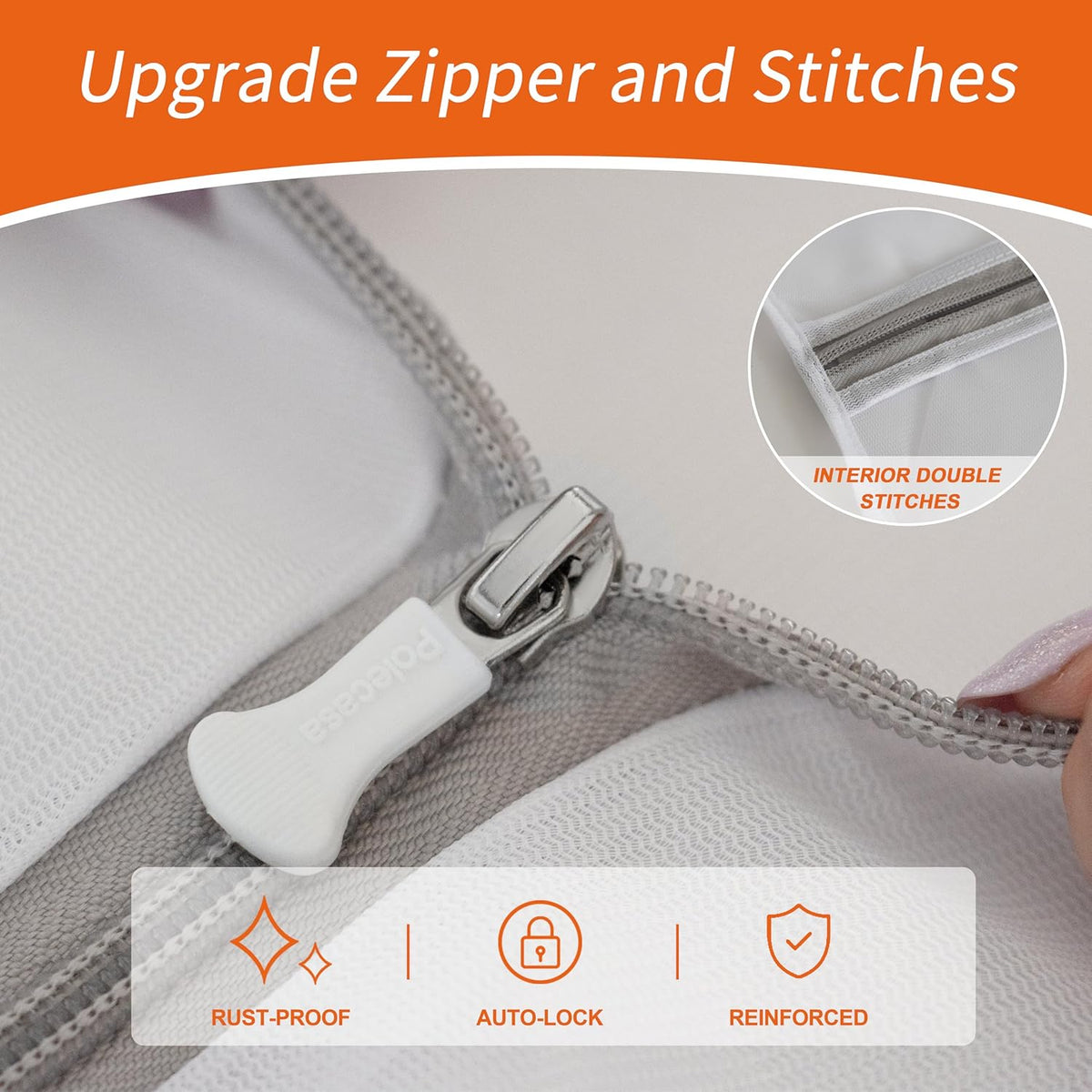 Mesh Laundry Bags 3 Pack (Large, Medium, Small) | Durable Zipper, For Delicates, Lingerie, Bras, Underwear, Protect Garments in Washing Machine