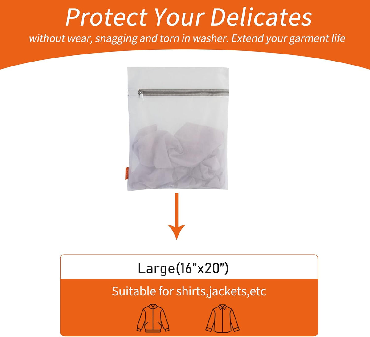 Mesh Laundry Bags 3 Pack (Large, Medium, Small) | Durable Zipper, For Delicates, Lingerie, Bras, Underwear, Protect Garments in Washing Machine