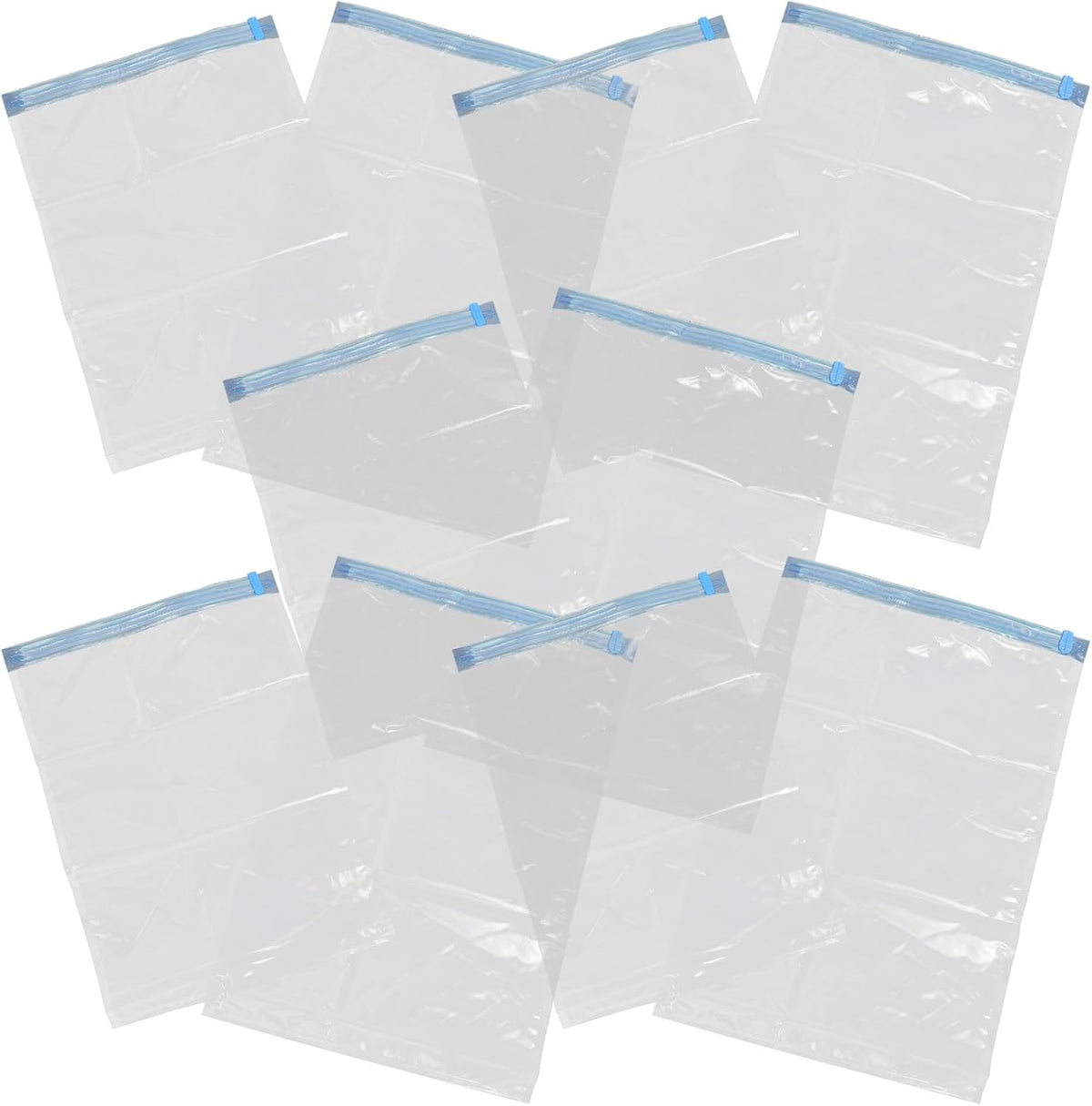 Hand Roll Vacuum Compression Bags for Travel Space Saver Storage Bags 10pcs (small 5 + Large 5) Portable Clothes Organizer Luggage Packing