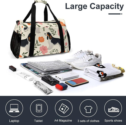 Duffel Bag for Weekend Travel and Gym Sports Overnight Spacious Design Adjustable Strap