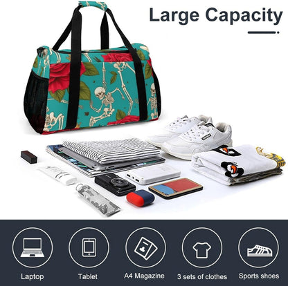 Duffel Bag for Weekend Travel and Gym Sports Overnight Spacious Design Adjustable Strap