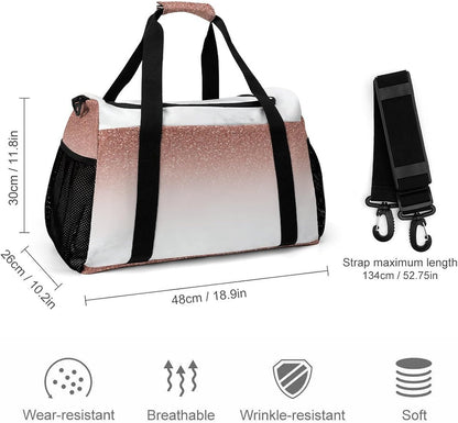Duffel Bag for Weekend Travel and Gym Sports Overnight Spacious Design Adjustable Strap