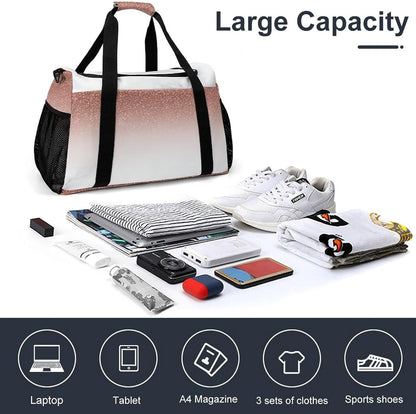 Duffel Bag for Weekend Travel and Gym Sports Overnight Spacious Design Adjustable Strap