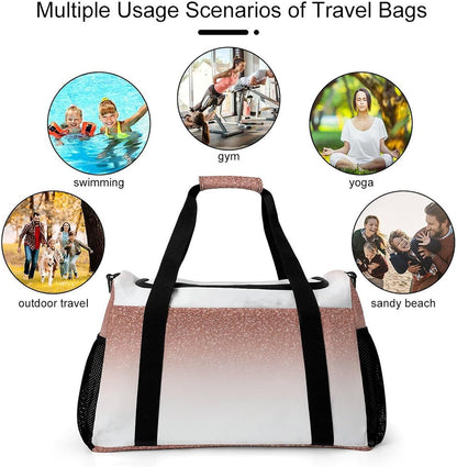 Duffel Bag for Weekend Travel and Gym Sports Overnight Spacious Design Adjustable Strap