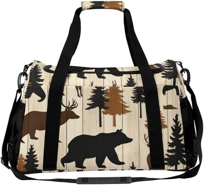 Duffel Bag for Weekend Travel and Gym Sports Overnight Spacious Design Adjustable Strap