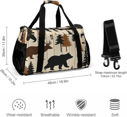 Duffel Bag for Weekend Travel and Gym Sports Overnight Spacious Design Adjustable Strap