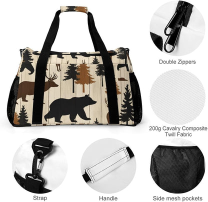 Duffel Bag for Weekend Travel and Gym Sports Overnight Spacious Design Adjustable Strap