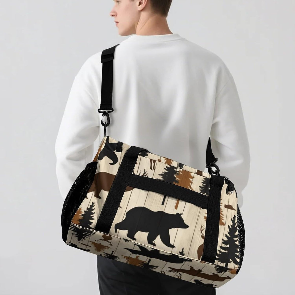 Duffel Bag for Weekend Travel and Gym Sports Overnight Spacious Design Adjustable Strap