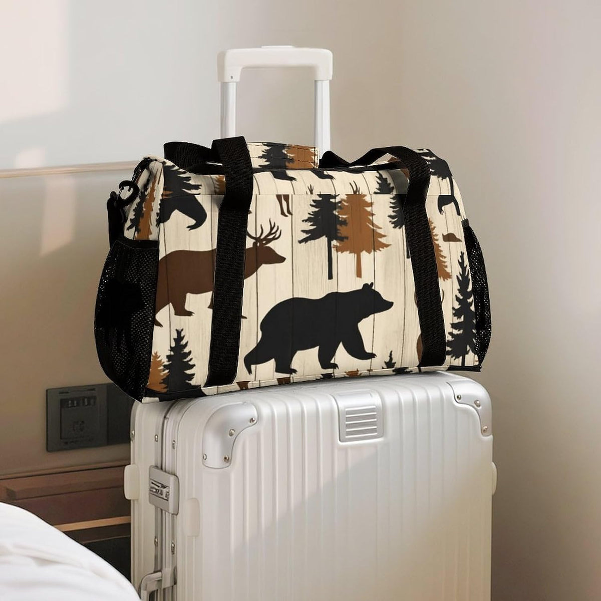 Duffel Bag for Weekend Travel and Gym Sports Overnight Spacious Design Adjustable Strap