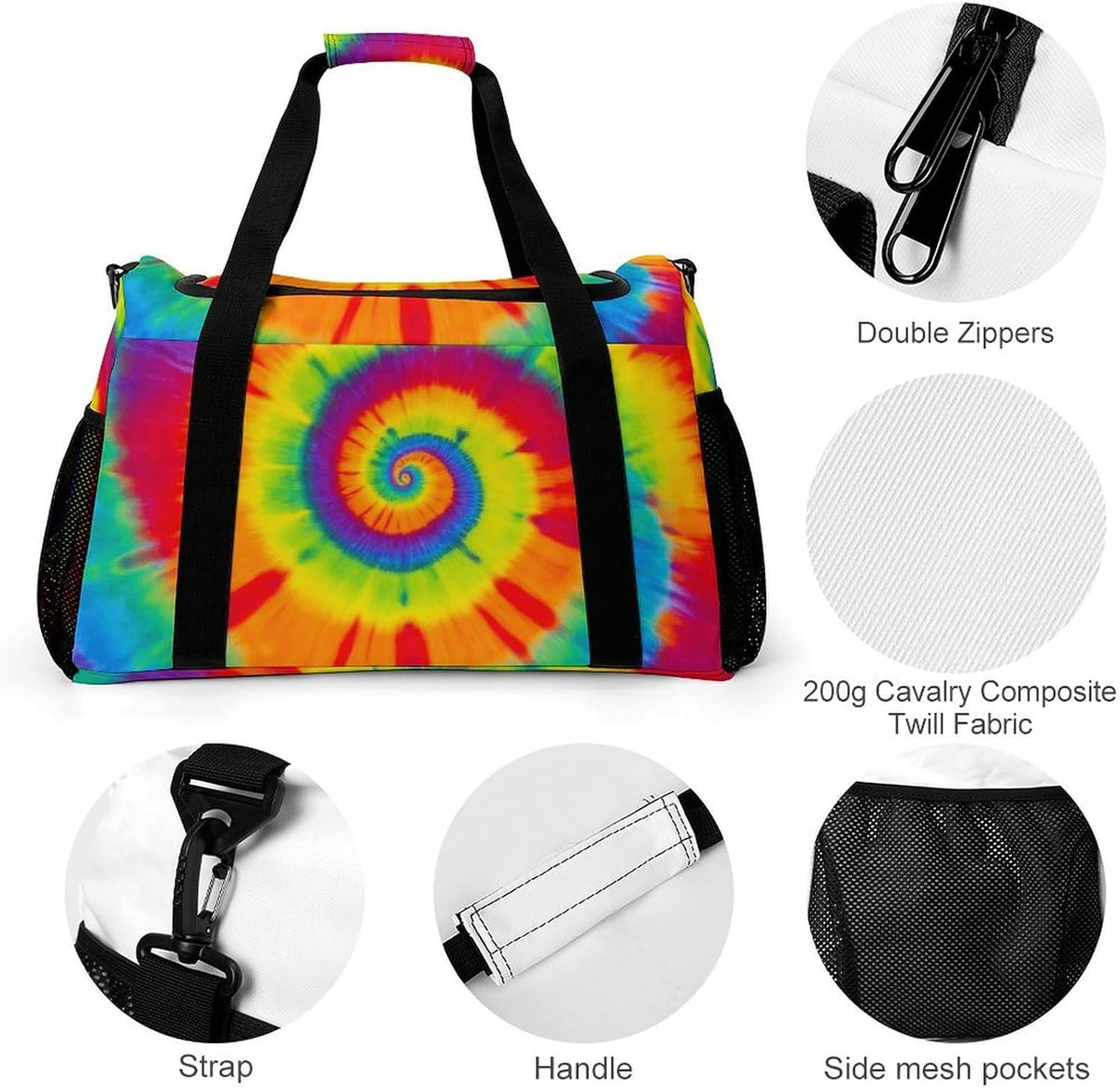 Duffel Bag for Weekend Travel and Gym Sports Overnight Spacious Design Adjustable Strap