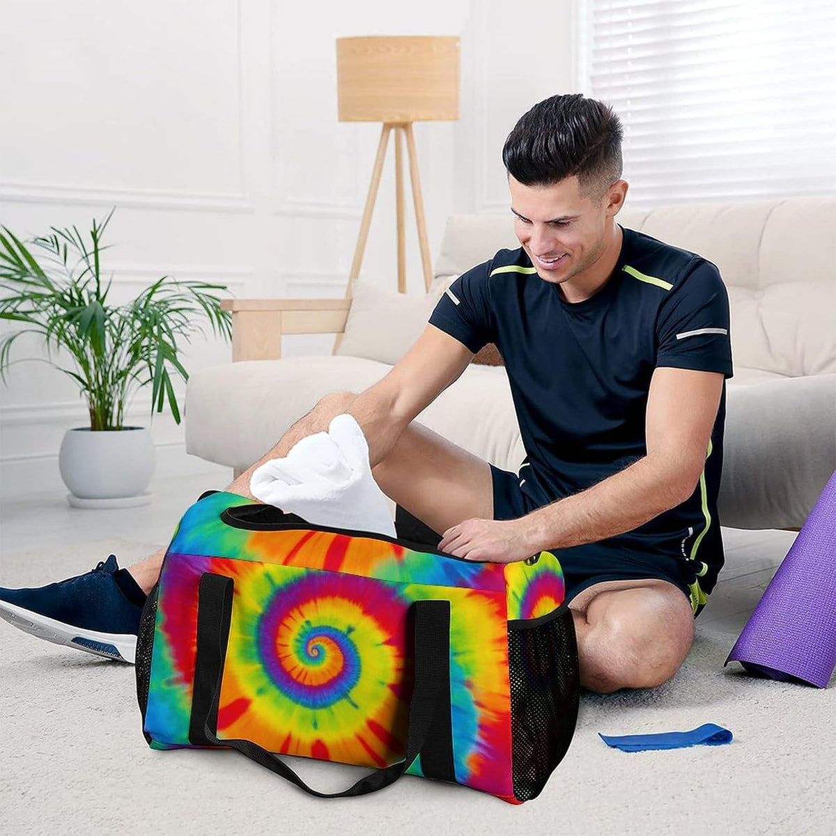 Duffel Bag for Weekend Travel and Gym Sports Overnight Spacious Design Adjustable Strap
