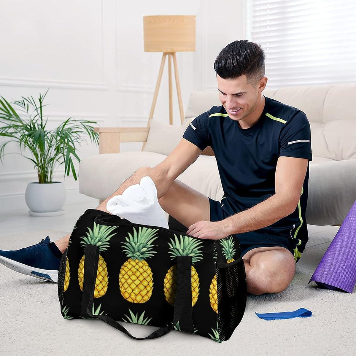 Duffel Bag for Weekend Travel and Gym Sports Overnight Spacious Design Adjustable Strap