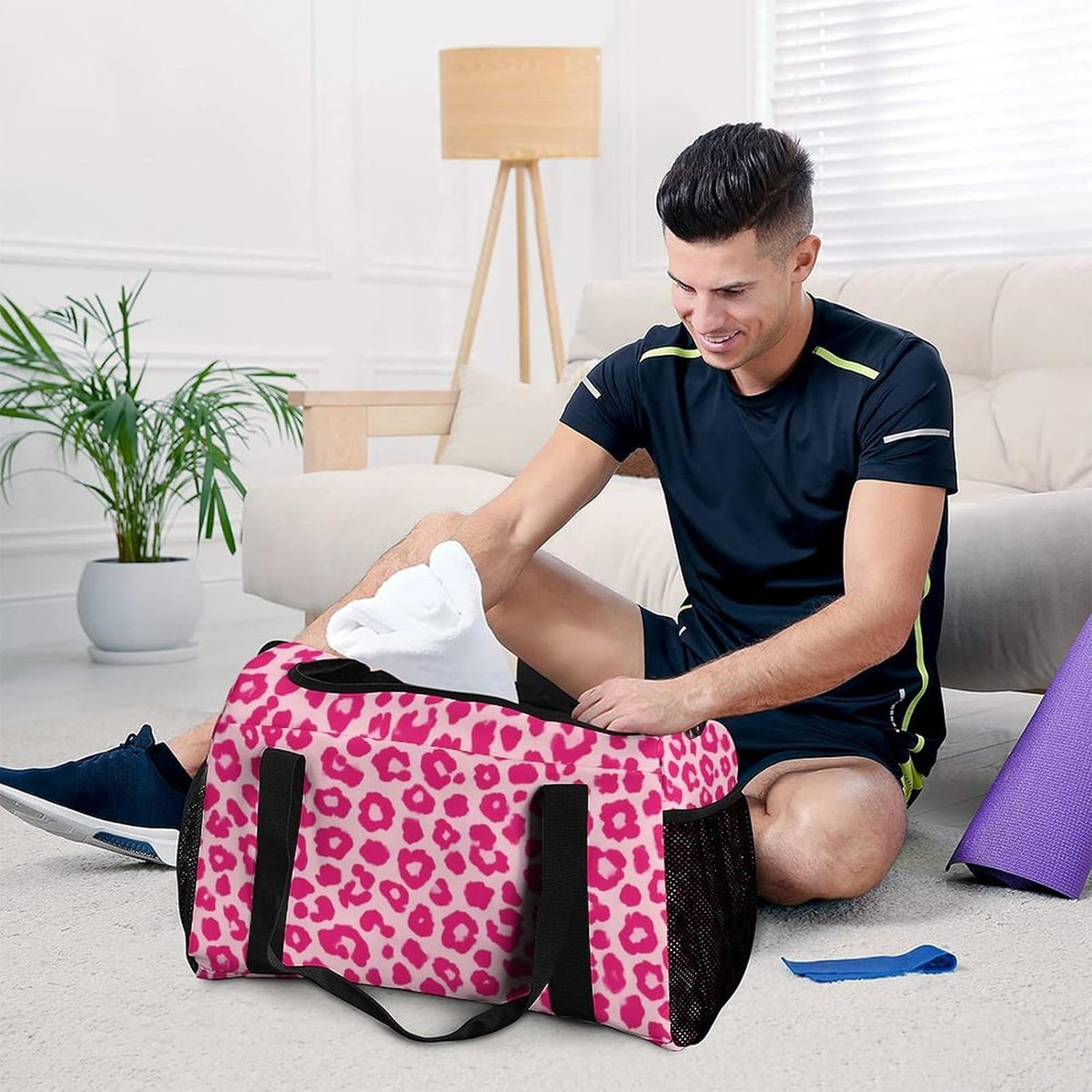 Duffel Bag for Weekend Travel and Gym Sports Overnight Spacious Design Adjustable Strap
