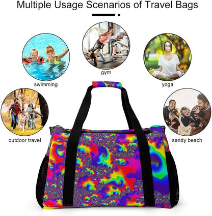 Duffel Bag for Weekend Travel and Gym Sports Overnight Spacious Design Adjustable Strap