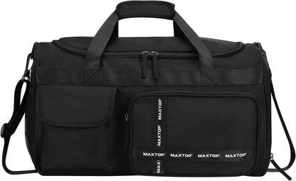 Gym Bag for Women Men Travel Duffle Bag Large Capacity Carry On Weekender Overnight Bag With Shoe Compartment Gym Tote Dry Wet Separation Duffel Bag for Travel