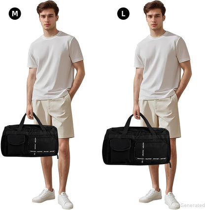 Gym Bag for Women Men Travel Duffle Bag Large Capacity Carry On Weekender Overnight Bag With Shoe Compartment Gym Tote Dry Wet Separation Duffel Bag for Travel