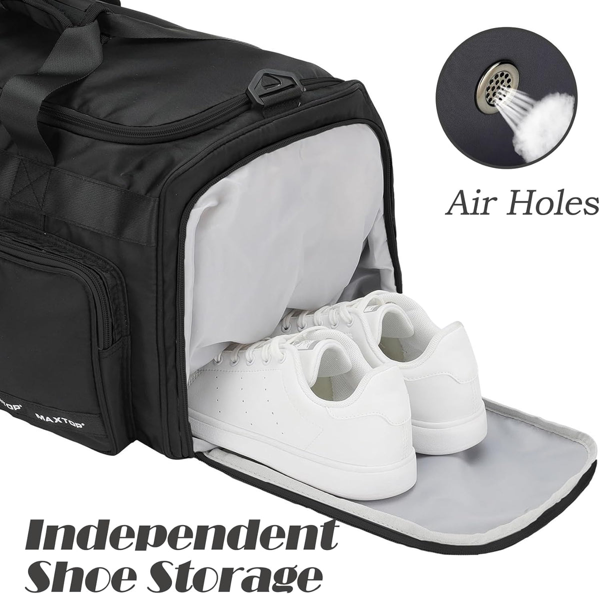 Gym Bag for Women Men Travel Duffle Bag Large Capacity Carry On Weekender Overnight Bag With Shoe Compartment Gym Tote Dry Wet Separation Duffel Bag for Travel