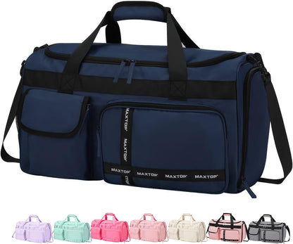 Gym Bag for Women Men Travel Duffle Bag Large Capacity Carry On Weekender Overnight Bag With Shoe Compartment Gym Tote Dry Wet Separation Duffel Bag for Travel
