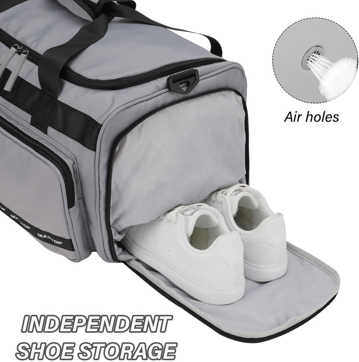 Gym Bag for Women Men Travel Duffle Bag Large Capacity Carry On Weekender Overnight Bag With Shoe Compartment Gym Tote Dry Wet Separation Duffel Bag for Travel