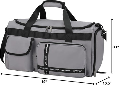 Gym Bag for Women Men Travel Duffle Bag Large Capacity Carry On Weekender Overnight Bag With Shoe Compartment Gym Tote Dry Wet Separation Duffel Bag for Travel