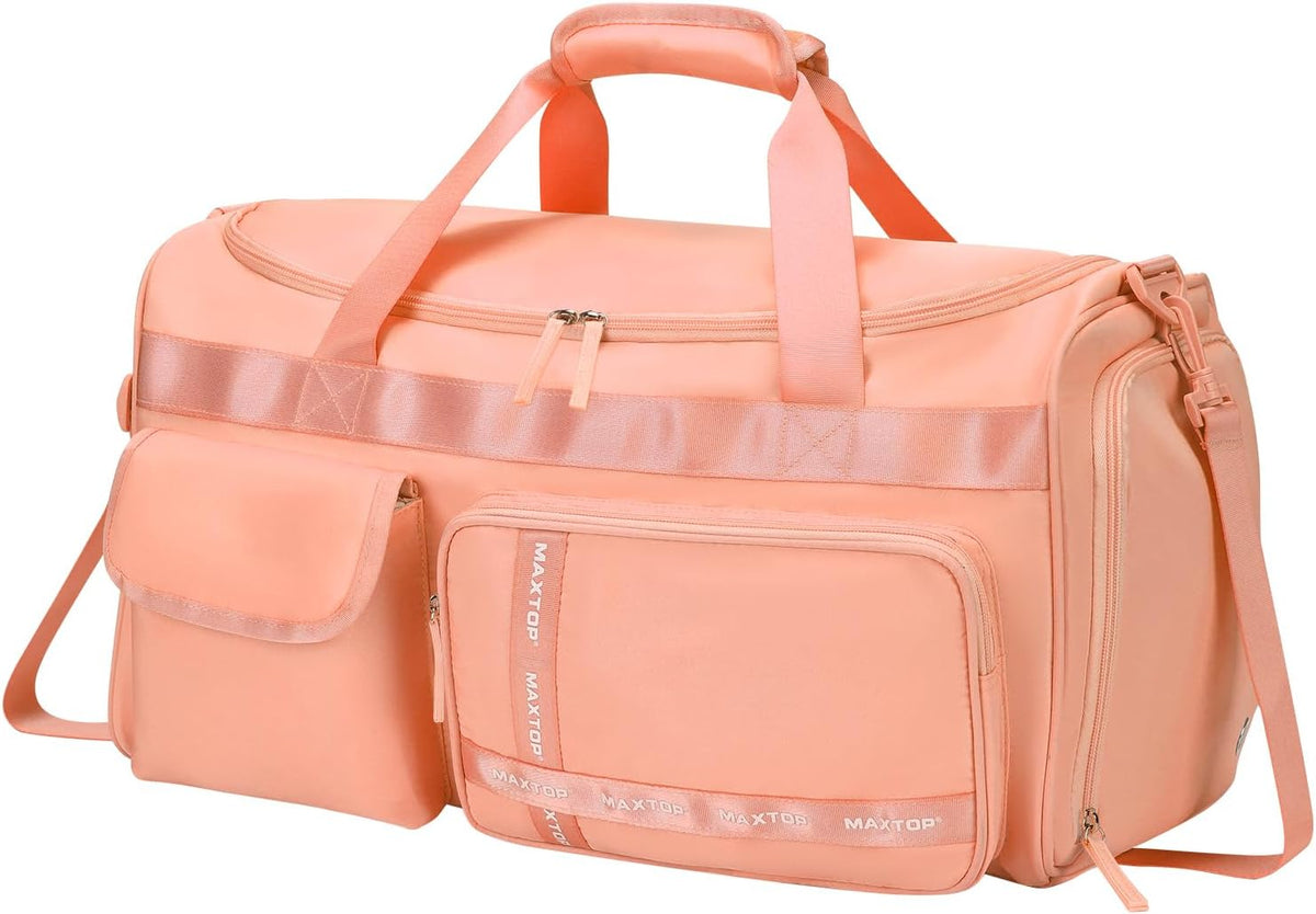 Gym Bag for Women Men Travel Duffle Bag Large Capacity Carry On Weekender Overnight Bag With Shoe Compartment Gym Tote Dry Wet Separation Duffel Bag for Travel