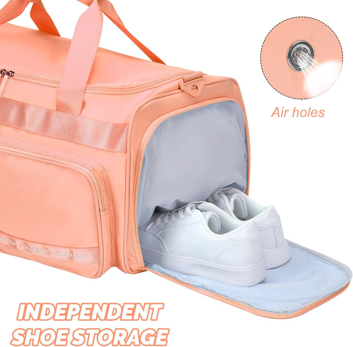 Gym Bag for Women Men Travel Duffle Bag Large Capacity Carry On Weekender Overnight Bag With Shoe Compartment Gym Tote Dry Wet Separation Duffel Bag for Travel