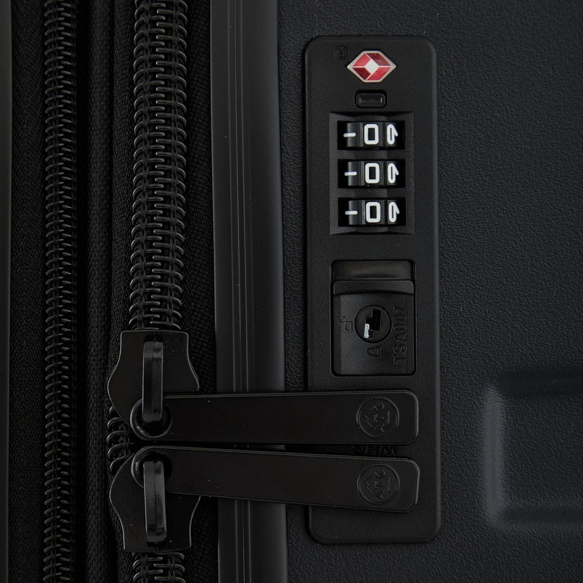 ATG Outland Expandable Hardside Luggage, Jet Black, 22" Carry-On