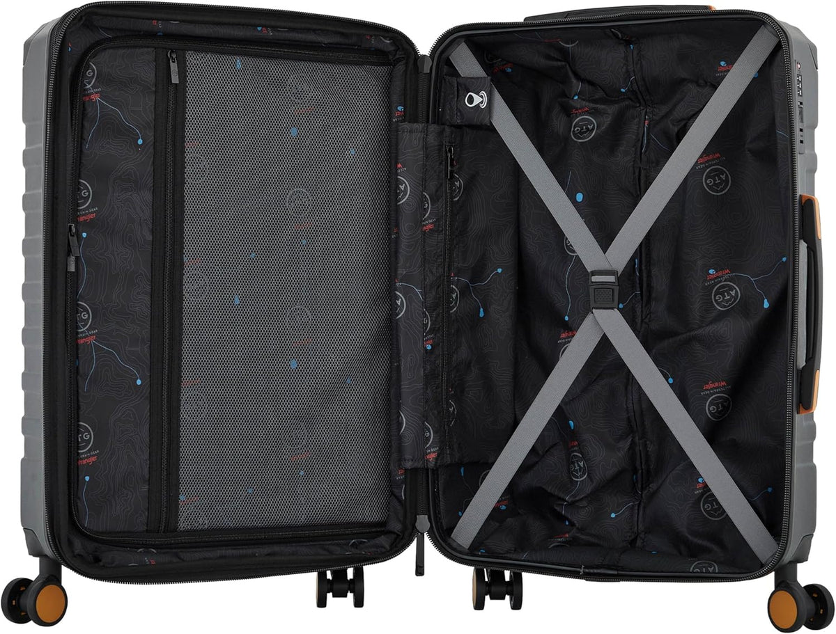 ATG Outland Expandable Hardside Luggage, Jet Black, 22" Carry-On