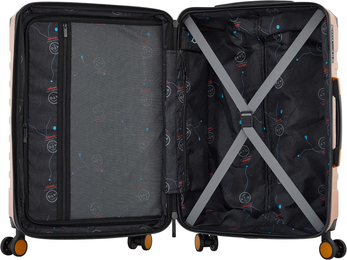 ATG Outland Expandable Hardside Luggage, Jet Black, 22" Carry-On