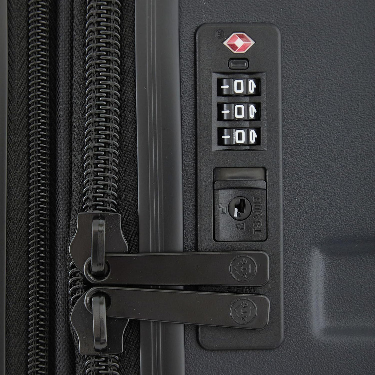 ATG Outland Expandable Hardside Luggage, Jet Black, 22" Carry-On