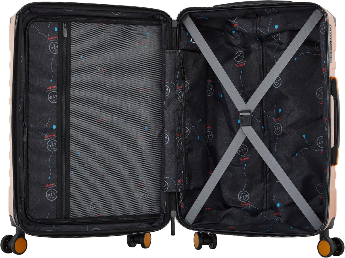 ATG Outland Expandable Hardside Luggage, Jet Black, 22" Carry-On
