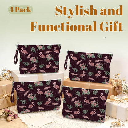 4 Pack Durable Wet Bags, Waterproof Reusable Wet Dry Bag with Zipper for Beach, Travel, Gym