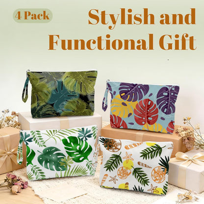 4 Pack Durable Wet Bags, Waterproof Reusable Wet Dry Bag with Zipper for Beach, Travel, Gym