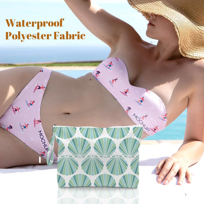 4 Pack Durable Wet Bags, Waterproof Reusable Wet Dry Bag with Zipper for Beach, Travel, Gym
