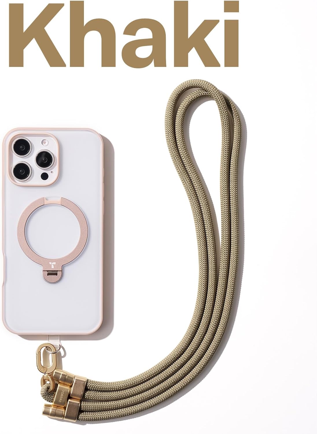Phone Lanyard Crossbody with 2 Phone Tabs, Adjustable Anti Theft Phone Strap for All Phones, Premium Metal Buckles, Skin-Friendly, Universal Cell Phone Neck lanyard for Travel Essentials, Black